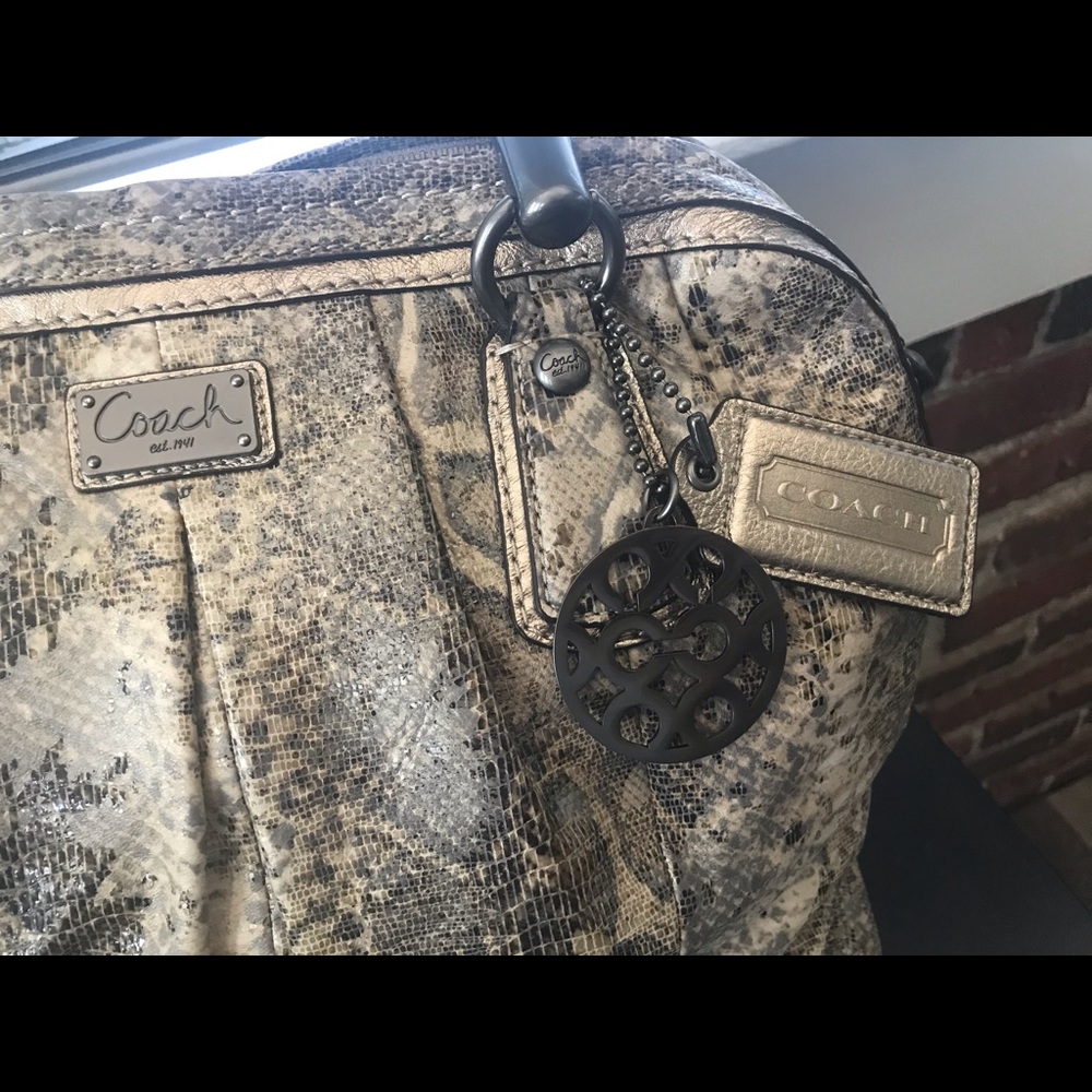 Final Markdown Authentic Coach Python Bag Euc - image 2